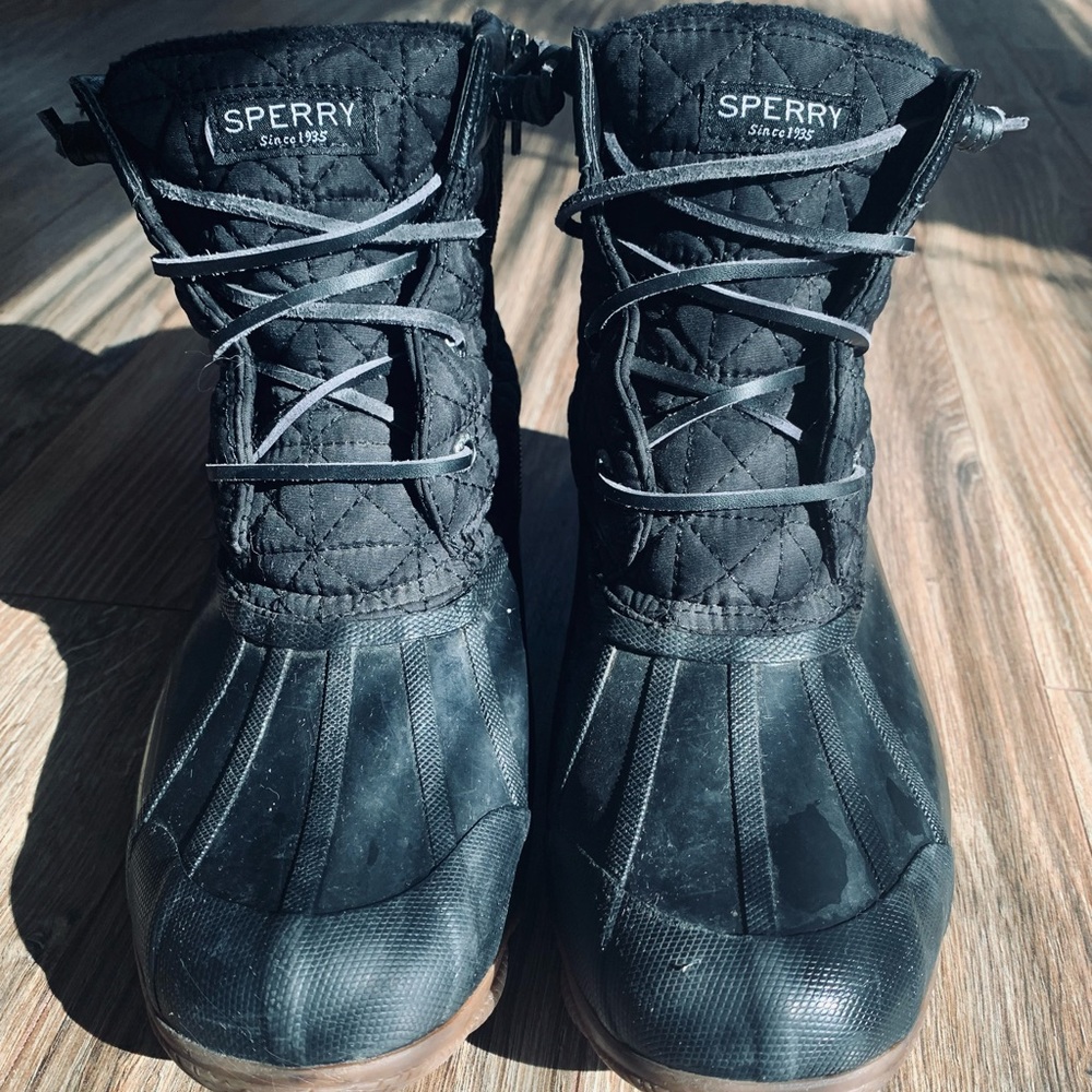 Sperry boots, size 8